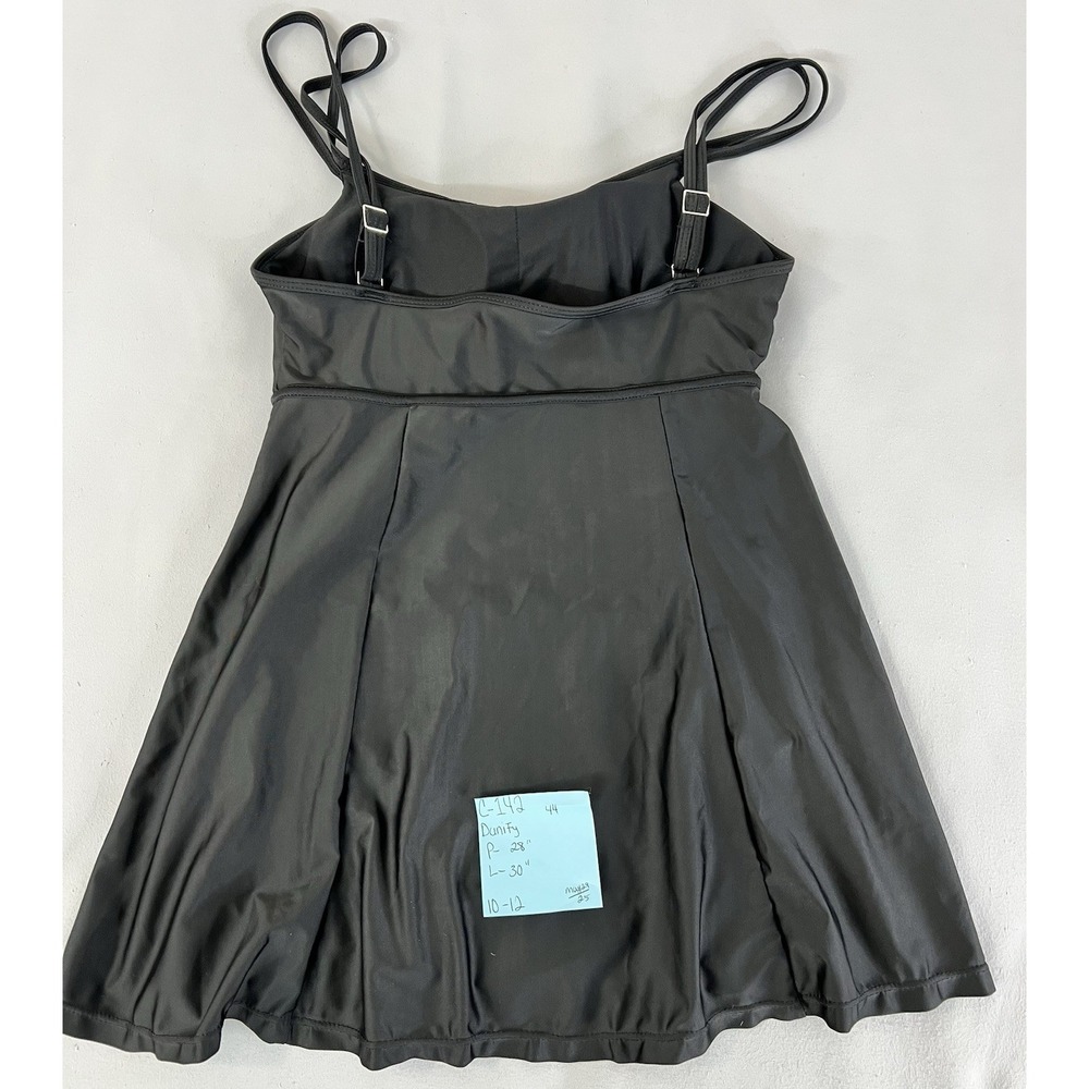 Danify Swim Dress Black Swimsuit Skirted One Piece Size 44 Modest - Picture 10 of 11